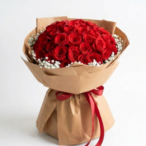 Buket Bunga Mawar Merah