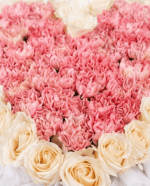 Buket Bunga Mawar dan Carnation