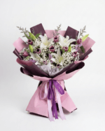 Buket Bunga Lili dan Tulip