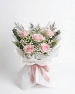 Buket Bunga Mawar Pink