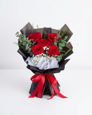 Buket Bunga Mawar Merah
