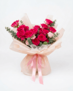 Buket Bunga Mawar Fuschia