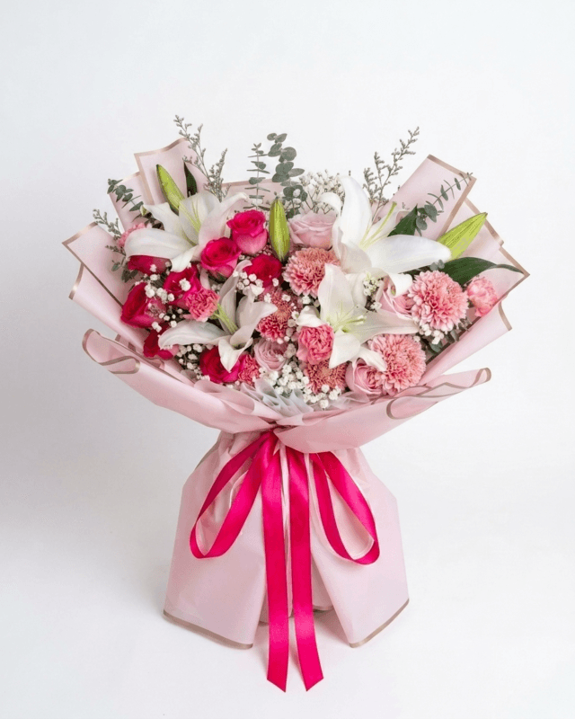 Buket Bunga MawarGompie Lili