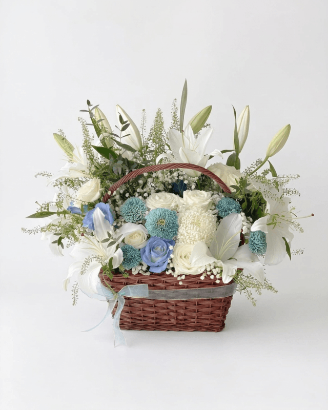 Basket Flower Blue