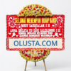 Papan Bunga Happy Wedding
