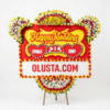 Papan Bunga Happy Wedding