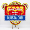 Papan Bunga Happy Wedding