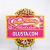 Papan Bunga Happy Wedding