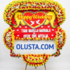 Papan Bunga Happy Wedding