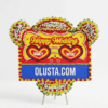 Papan Bunga Happy Wedding