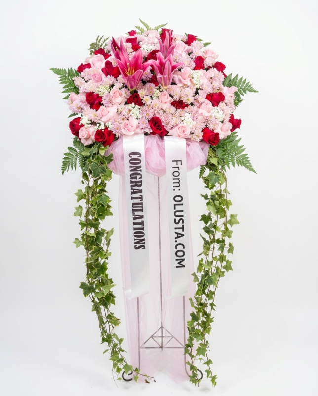 Bunga Standing Grand Opening dan Wedding